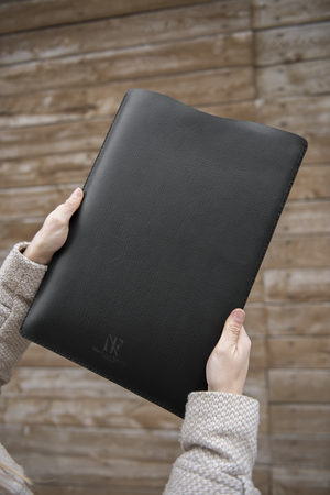 Premium Personalized Veg Tan Leather Laptop Sleeve for 14/16inch M1 Pro Max Macbook Pro, iPad Pro 12.9, MacBook Air 13 Nine Twenty Eight Inc.
